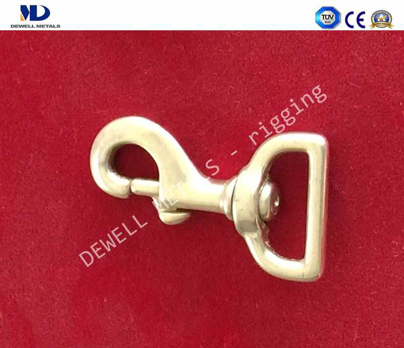 Art.6-8 SNAP HOOK WITH SEMICIRCLE SWIVEL,NICKLE PLATED