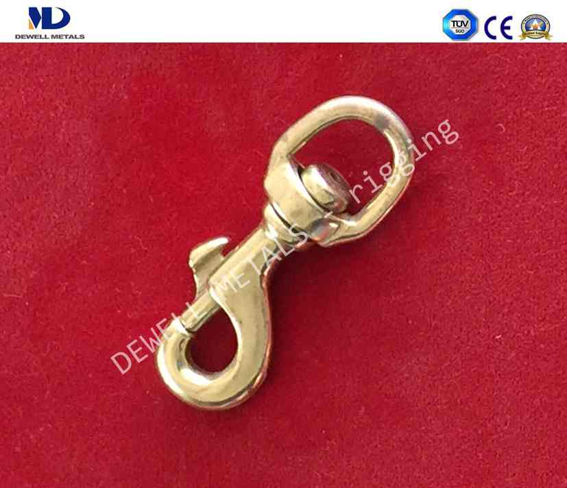 Art.6-8 SNAP HOOK WITH SEMICIRCLE SWIVEL,NICKLE PLATED