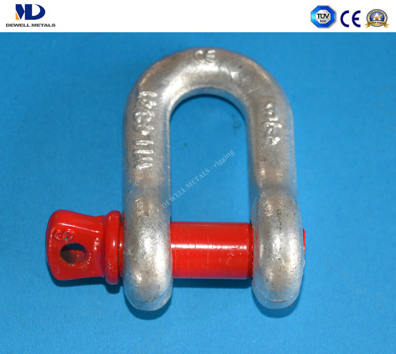 Art.1-1 Drop Forged Dee Shackle G210 W/Screw Collar Pin Conformed to U.S. Federal  Specification