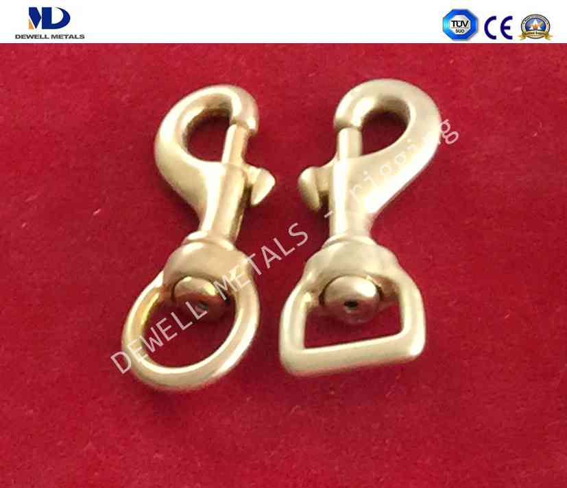 Art.6-13 BRASS SWIVEL SNAP HOOK