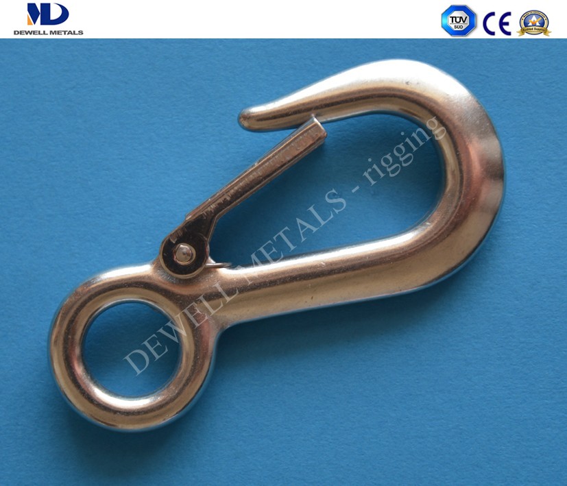 ART.17-47 STAINLESS STEEL EYE HOIST HOOK WITH LATCH