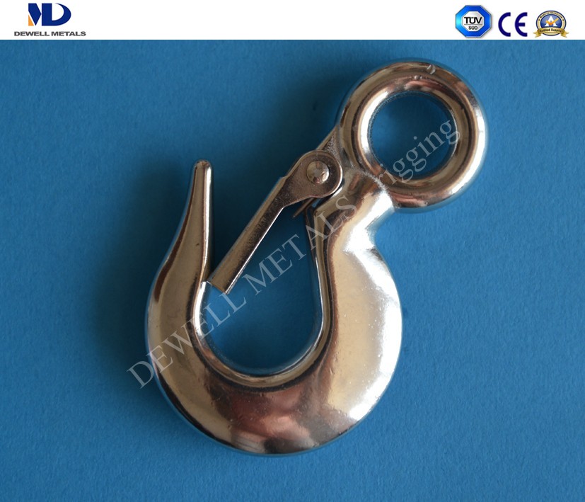 ART.17-47 STAINLESS STEEL EYE HOIST HOOK WITH LATCH