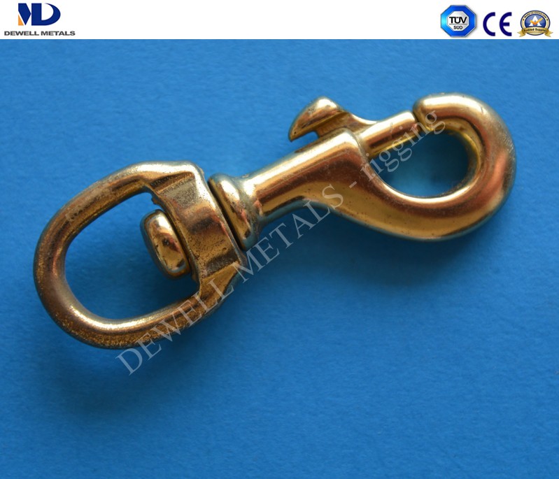 Art.6-13 BRASS SWIVEL SNAP HOOK