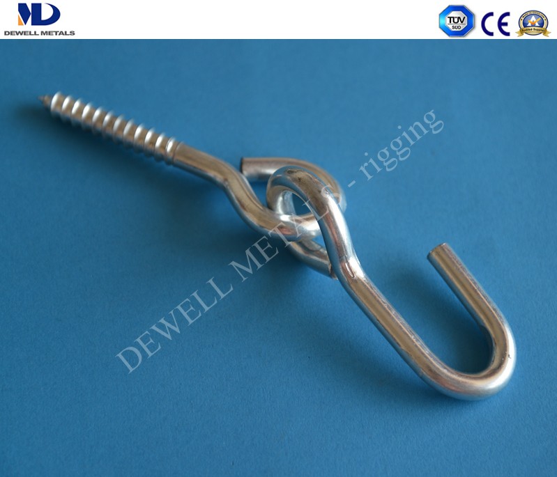 ART.17-43 STAINLESS STEEL HAMMOCK HOOK WITH WOODEN SCREW