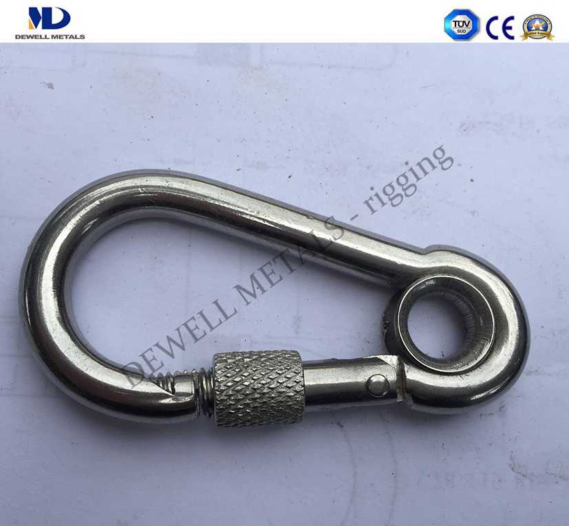 Art.6-4 SNAP HOOK WITH RING AND SCREW BREECH